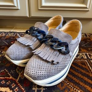 Soft Waves Platform Slip On - Color: Denim